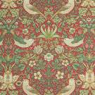 Strawberry Thief Outdoor Fabric / Crimson - Just Fabrics