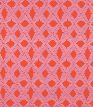 Garden Terrace Fabric / Ruby / Rose