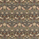 Strawberry Thief Fabric / Chocolate / Slate - Just Fabrics