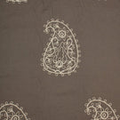 Kashmir Fabric / Slate / Ivory - Just Fabrics