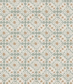 Bramble Croft Fabric / Duck Egg - Just Fabrics