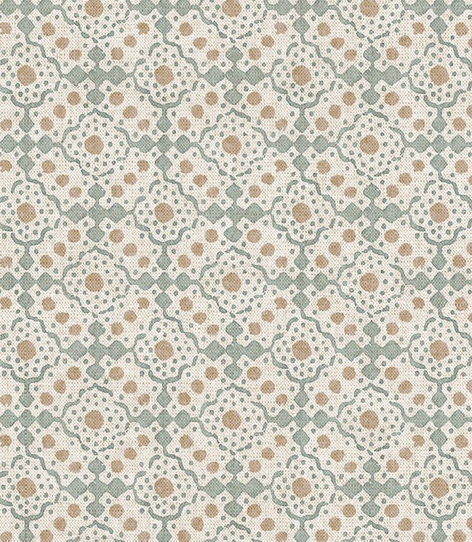 Bramble Croft Fabric / Duck Egg - Just Fabrics