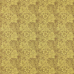 Marigold Fabric / Summer Yellow / Chocolate - Just Fabrics