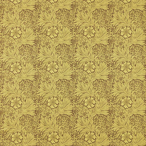 Marigold Fabric / Summer Yellow / Chocolate