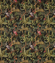 Jungle Tapestry Fabric / Black - Just Fabrics