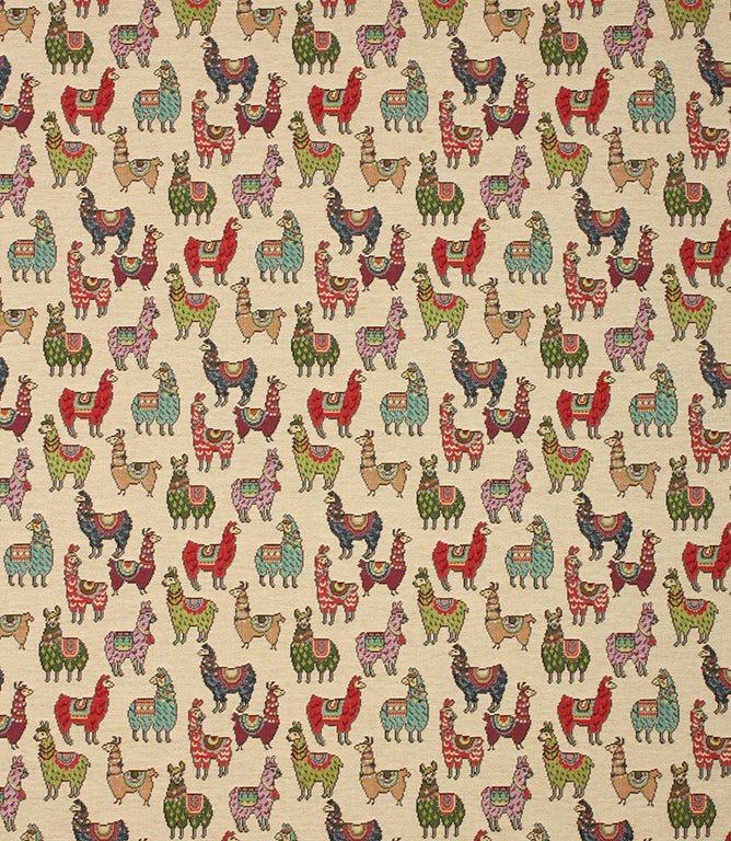 Alpaca Mini Tapestry Fabric / Multi - Just Fabrics