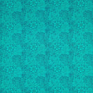 Marigold Fabric / Navy / Turquoise - Just Fabrics