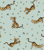 Tigger's Tumble Fabric / Duck Egg - Just Fabrics