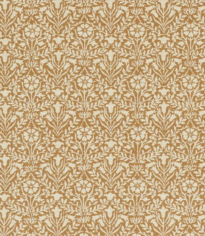 Bellflowers Weave Fabric / Bark - Just Fabrics