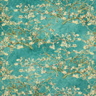 Almond Blossom Fabric / Blue - Just Fabrics
