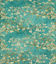 Almond Blossom Fabric / Blue - Just Fabrics