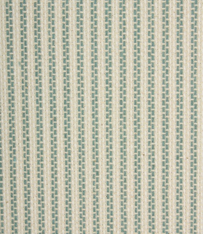 Highbury Stripe Fabric / Duck Egg - Just Fabrics