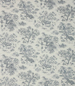 Indian Toile Fabric / Blue - Just Fabrics