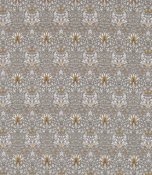 Snakeshead Fabric / Pewter / Gold
