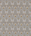 Snakeshead Fabric / Pewter / Gold - Just Fabrics