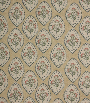 Fleur De Lune Fabric / Soft Gold