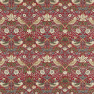 Strawberry Thief Fabric / Crimson / Slate - Just Fabrics
