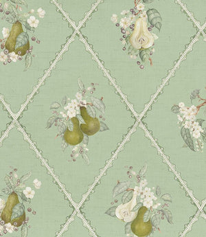 Pear Trellis Fabric / Verdure