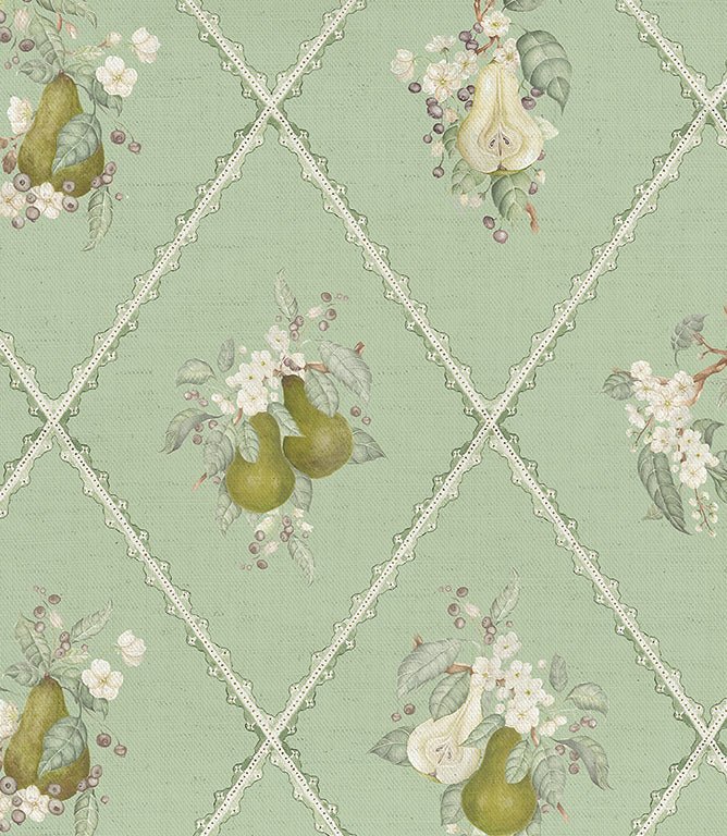 Pear Trellis Fabric / Verdure - Just Fabrics