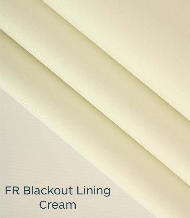 FR Blackout Lining Fabric / Cream - Just Fabrics