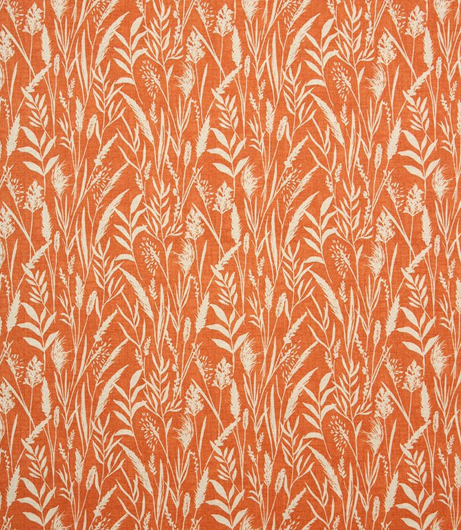 Wild Grasses Fabric / Clementine - Just Fabrics