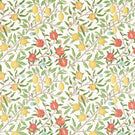 Fruit Fabric / Leaf Green / Madder - Just Fabrics