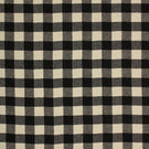 Aldsworth Check Fabric / Noir - Just Fabrics