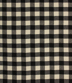 Aldsworth Check Fabric / Noir - Just Fabrics