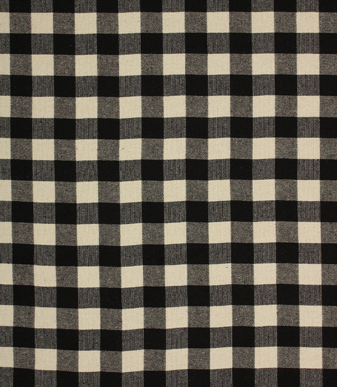 Aldsworth Check Fabric / Noir - Just Fabrics