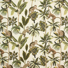 Mr Monkey Fabric / Natural - Just Fabrics