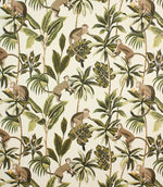Mr Monkey Fabric / Natural - Just Fabrics