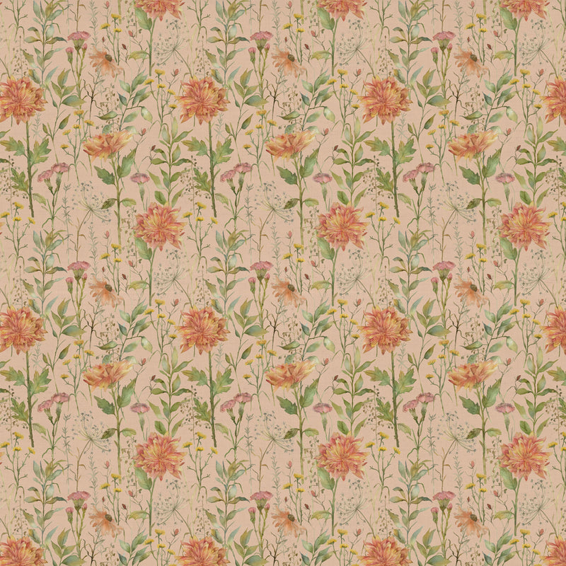 Delamere Fabric / Apricot - Just Fabrics