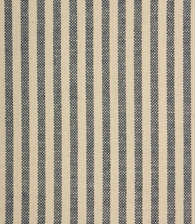Broadway Stripe Fabric / Navy - Just Fabrics