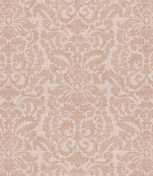 Hazel Damask Fabric / Blush