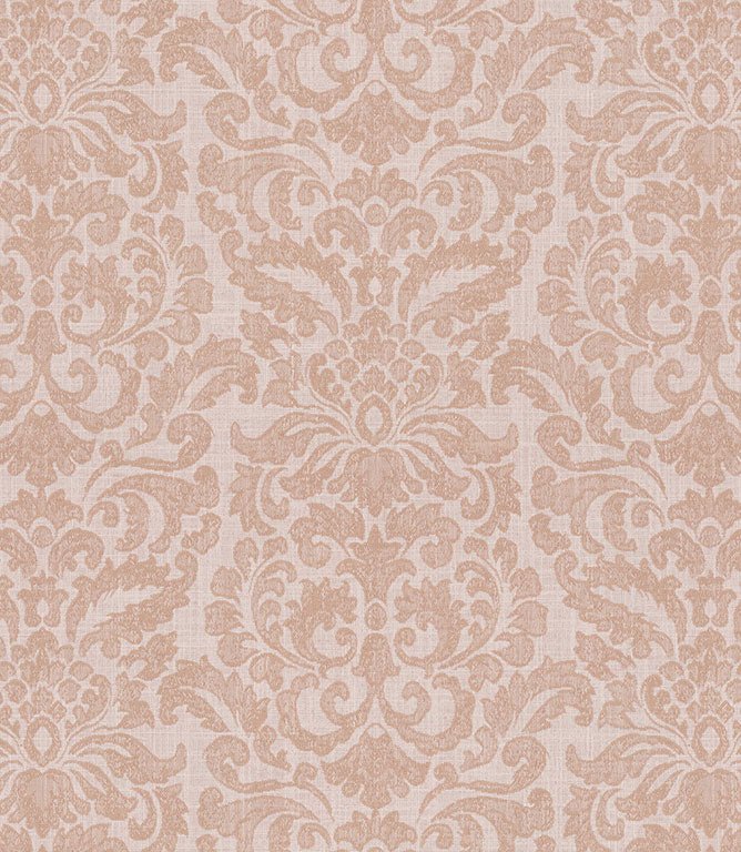 Hazel Damask Fabric / Blush - Just Fabrics