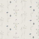 Meadow Grasses Fabric / Cobalt / Chalk - Just Fabrics