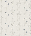 Meadow Grasses Fabric / Cobalt / Chalk - Just Fabrics