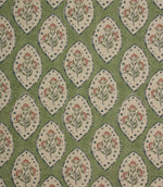 Fleur De Lune Fabric / Sap Green - Just Fabrics