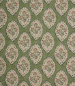 Fleur De Lune Fabric / Sap Green - Just Fabrics