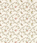 Trelliage Fabric / Raspberry / Stone - Just Fabrics