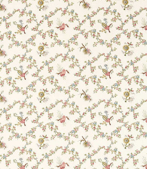 Trelliage Fabric / Raspberry / Stone