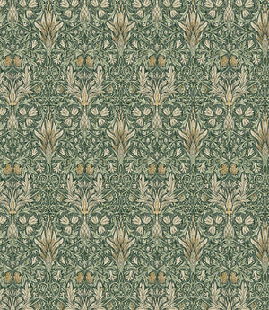 Snakeshead Oilcloth Fabric / Forest