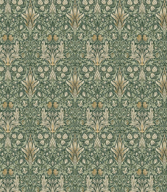 Snakeshead Oilcloth Fabric / Forest - Just Fabrics