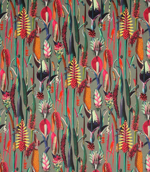 Exotic Velvet Fabric / Silver