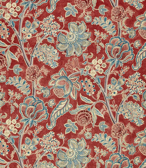 Shalimar Fabric / Ruby / Teal