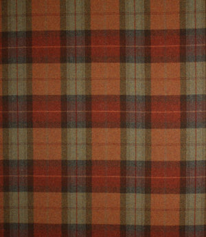 Skye Wool Fabric / Burnt Orange