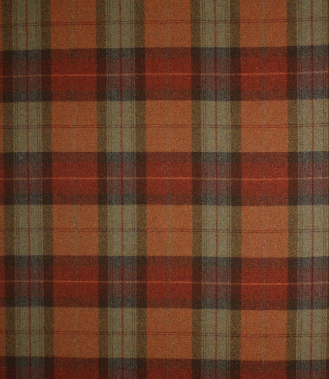 Skye Wool Fabric / Burnt Orange - Just Fabrics