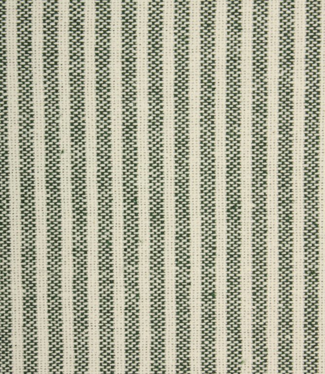 Sandbank Stripe Fabric / Bottle Green - Just Fabrics