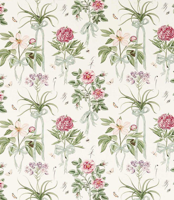 Cupid's Beau Fabric / Parchment / Madder - Just Fabrics