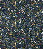 Garden of Eden Fabric / Midnight - Just Fabrics